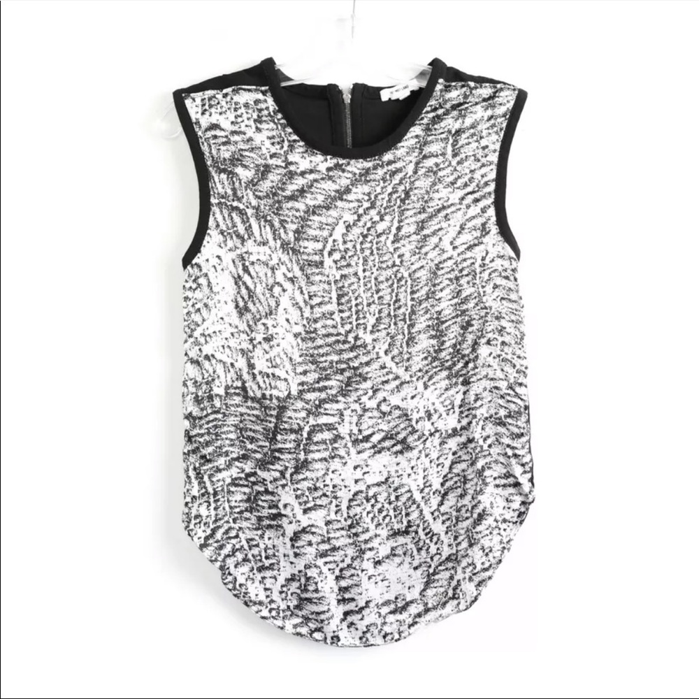 Helmet Lang Abstract Print Blouse - image 3